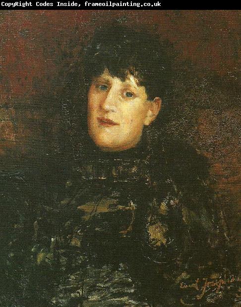 Ernst Josephson portrattan av olga gjorkegren-fahraeus.
